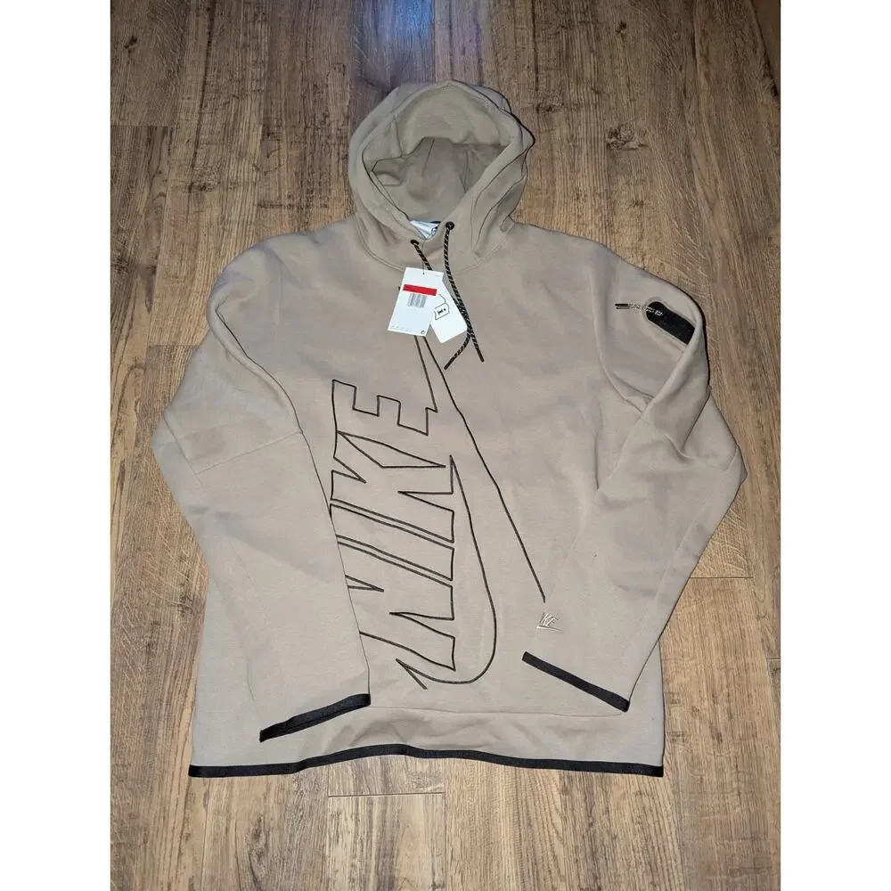 Nike Tech‎ Fleece Men's Pullover Graphic Hoodie Size Large DX0577-247